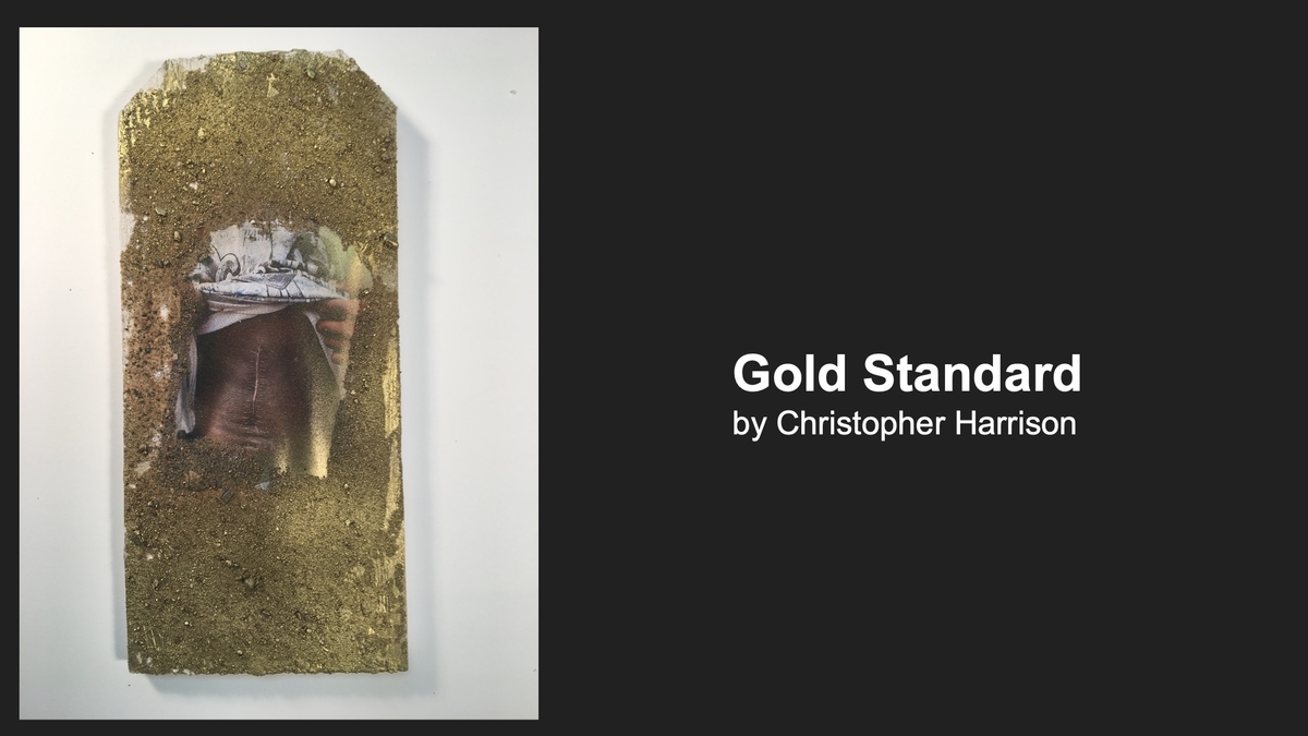 Minnesota Black Fine Art Virtual Show Slide 33- Gold Standard by Christopher E. Harrison