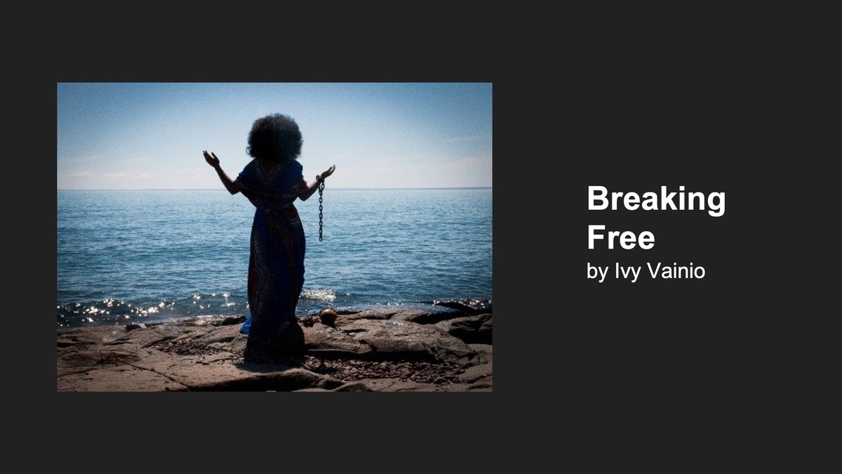 Minnesota Black Fine Art Virtual Show Slide 33- Breaking Free by Ivy Vainio